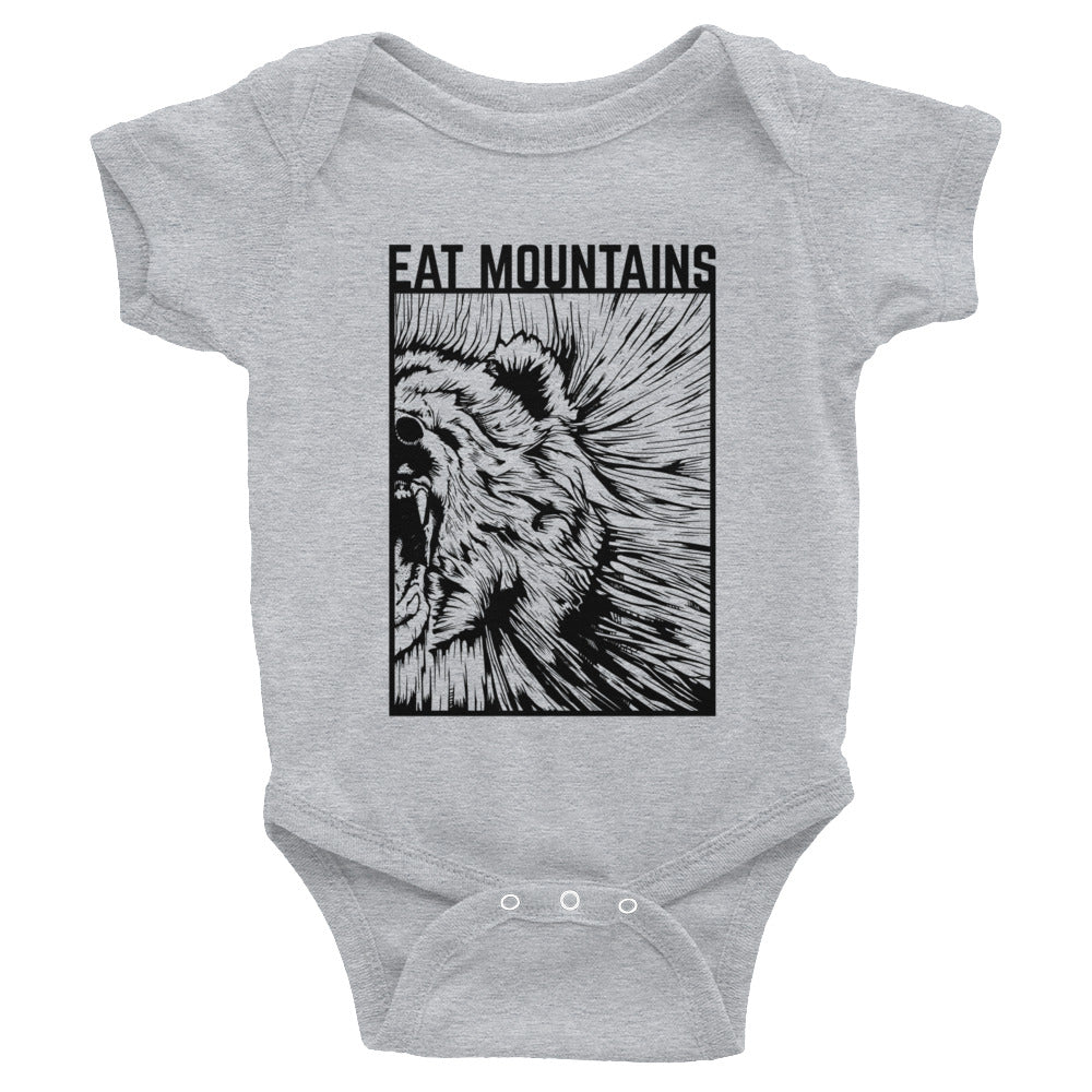 Eat Mountains Infant Body Suit - HEATHER | TRVRS APPAREL
