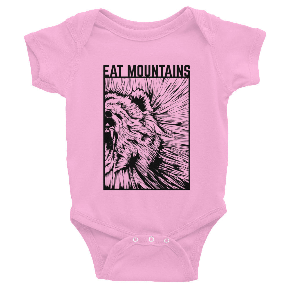 Eat Mountains Infant Body Suit - PINK | TRVRS APPAREL