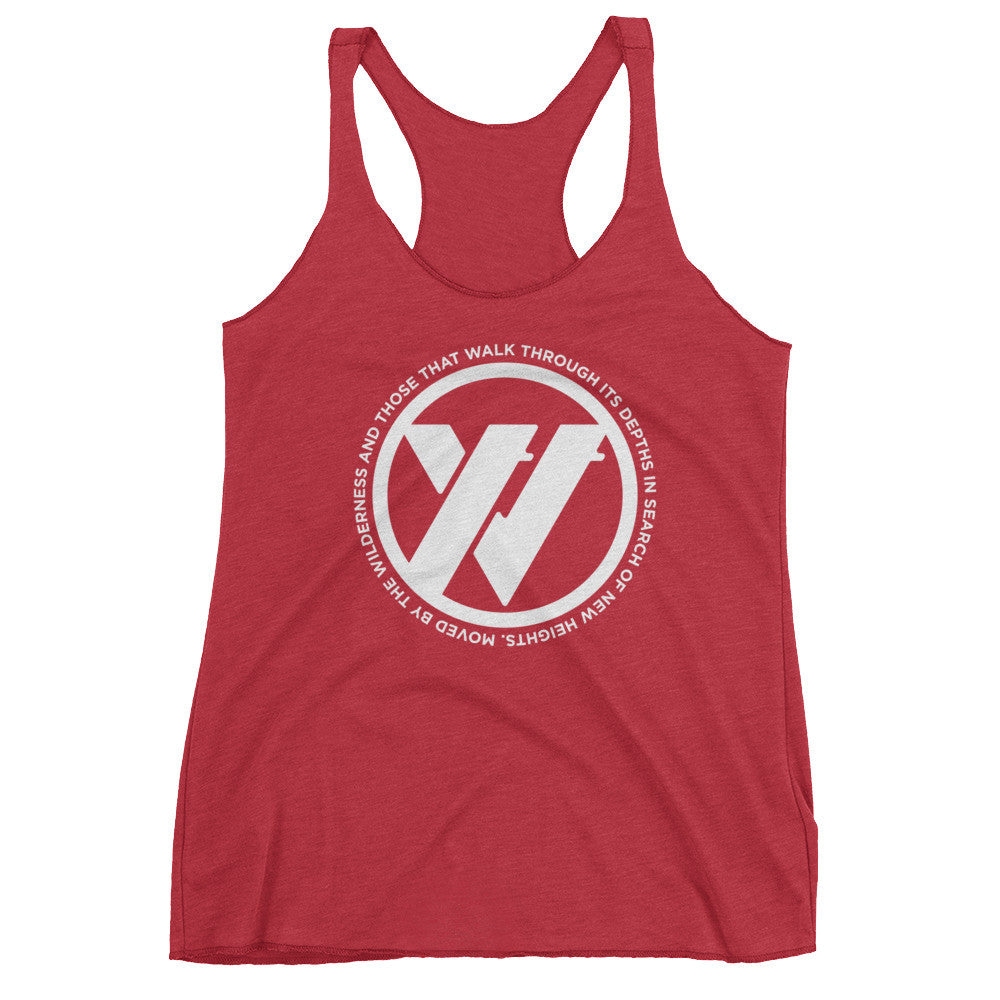 Insigna-slogan Women's Racerback Tank - Vintage Red | TRVRS APPAREL
