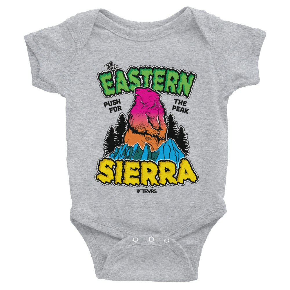 Eastern Sierra Marmot Infant Body Suit - HEATHER | TRVRS APPAREL