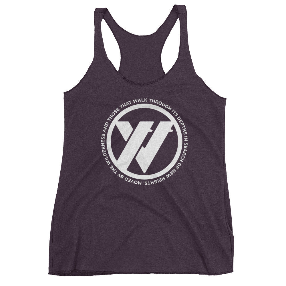 Insigna-slogan Women's Racerback Tank - Vintage Purple | TRVRS APPAREL