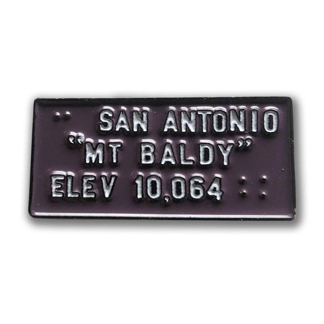 Mount Baldy Plaque Enamel Lapel Pin – TRVRS Creative