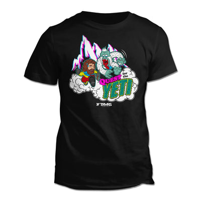 Quest for the Yeti Short Sleeve Tee - BLACK | TRVRS APPAREL (Himalayan Mountains, Tee Shirt, Reinhold Messner, My Quest For The Yeti, Sierra Nevada Mountains)